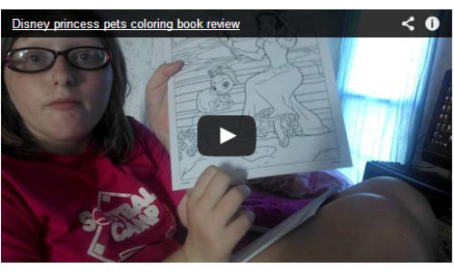 Nove Reviews Disney Princess Pets color book