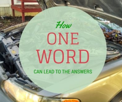 HOW ONE WORD CAN LEAD TO THE ANSWERS