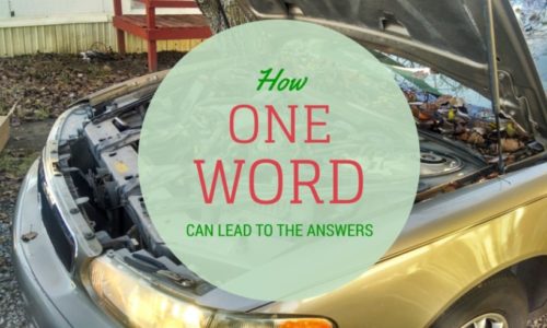 HOW ONE WORD CAN LEAD TO THE ANSWERS