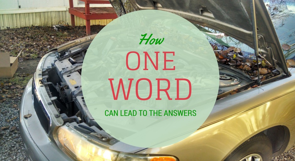 HOW ONE WORD CAN LEAD TO THE ANSWERS