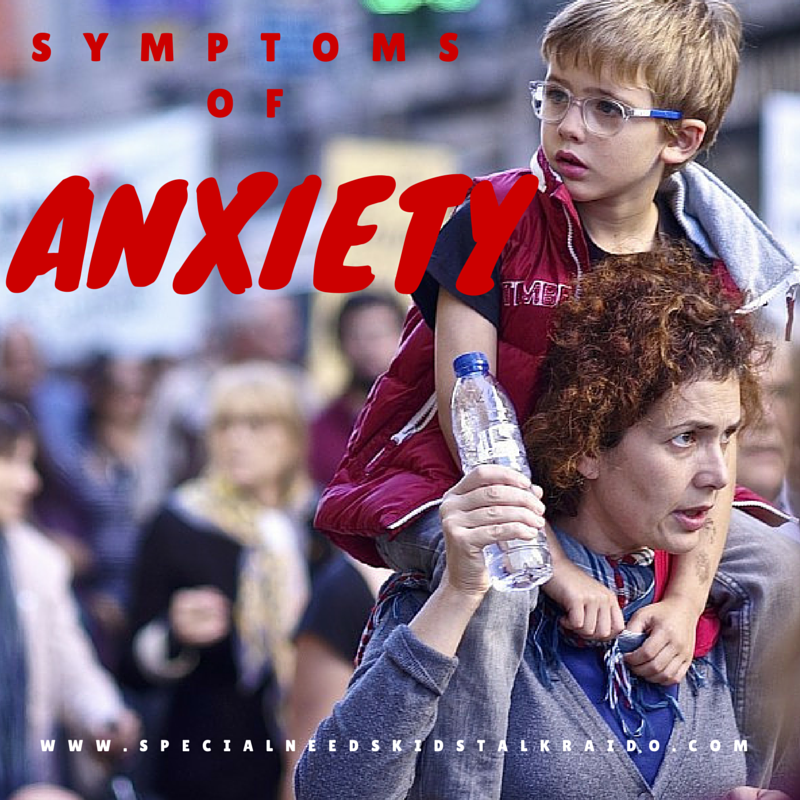 symptoms o f anxiety